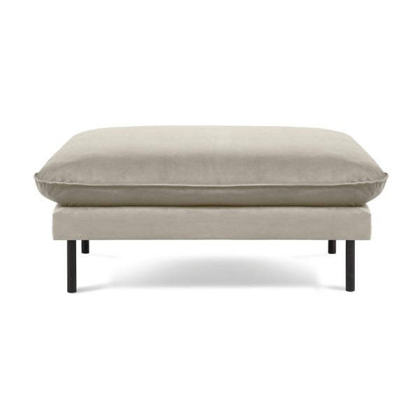 Bež žameten tabure Cosmopolitan Design Vienna, 100 x 80 cm-image-2