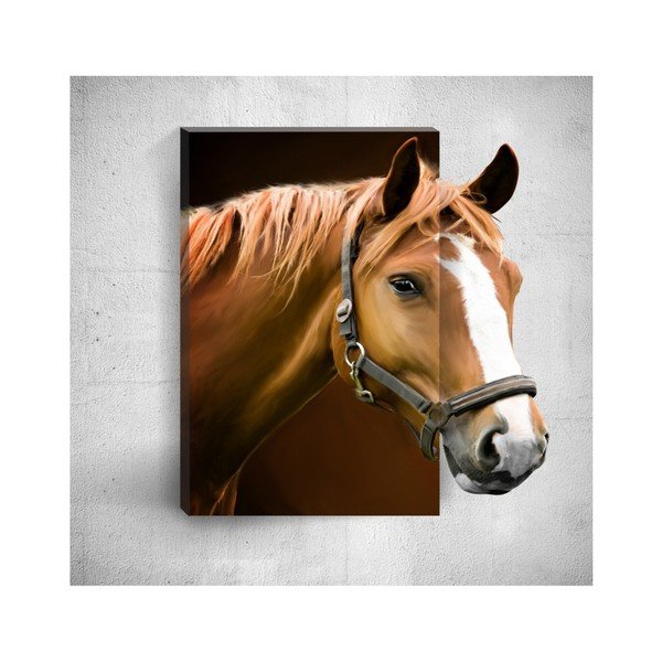 3D stenska slika Mosticx Horse, 40 x 60 cm