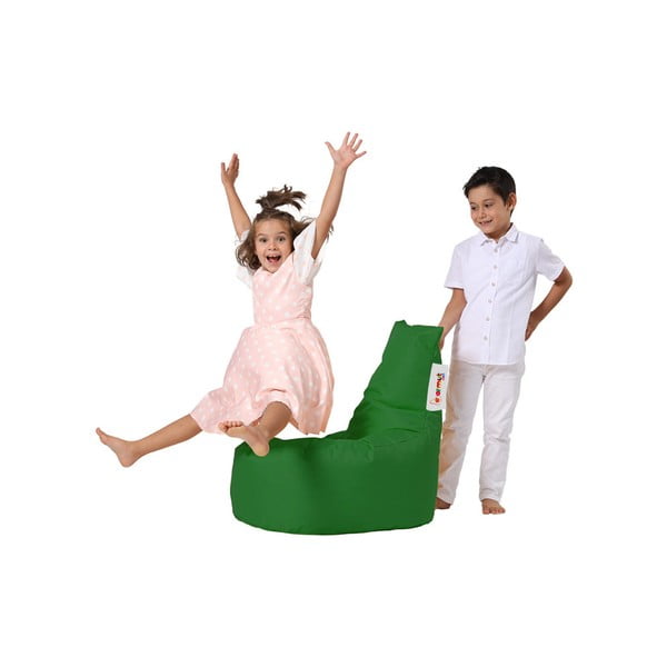 Temno zelena otroška vreča za sedenje Baton – Floriane Garden-image-3