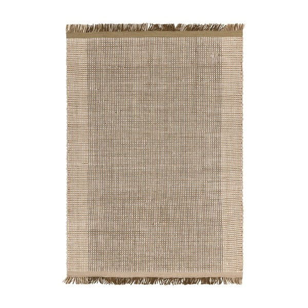 Svetlo rjava ročno tkana volnena preproga 120x170 cm Avalon – Asiatic Carpets