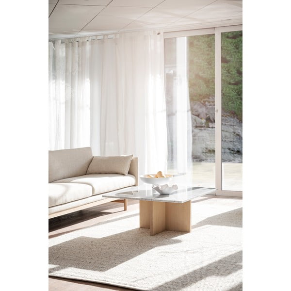 Bela mizica iz marmorja 90x90 cm Brooksville - Rowico-image-3