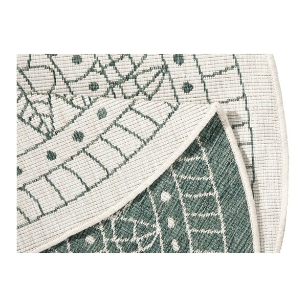 Zelena zunanja preproga NORTHRUGS Porto, ø 200 cm-image-3