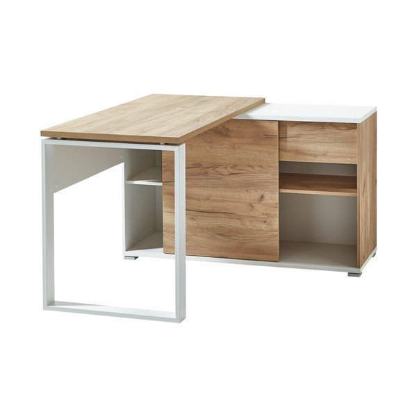 Pisalna miza iz hrastovega dekorja 120x117 cm Lioni - Germania-image-3