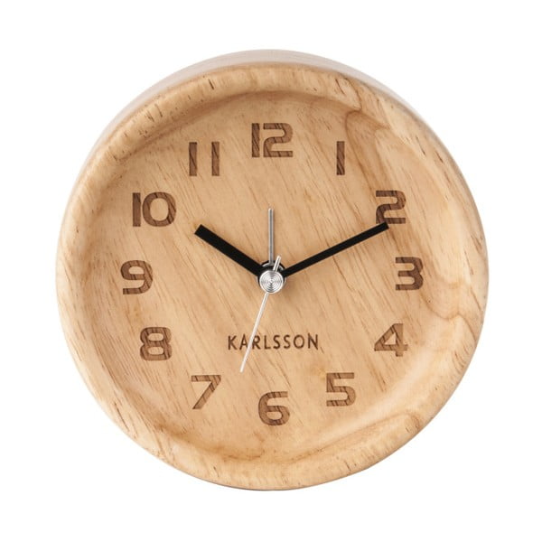 Karlssonova ura iz svetlega hrasta, ø 11 cm