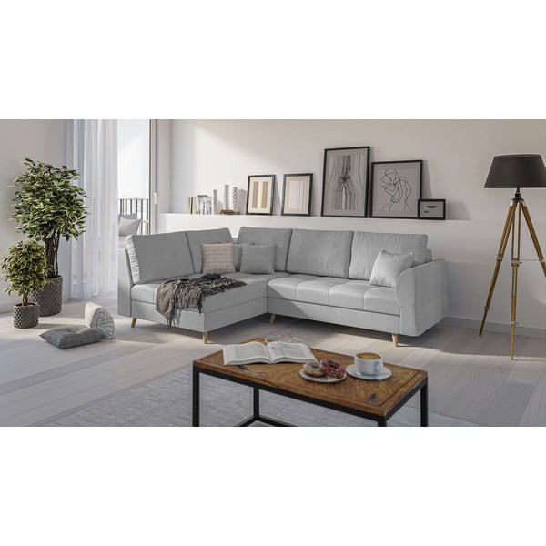 Siva kotna sedežna garnitura (z levim kotom) Ariella – Ropez-image-2