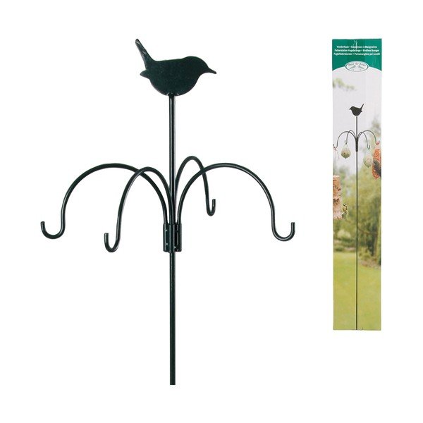 Temno zelena krmilnica za ptice Esschert Design, višina 148 cm-image-2