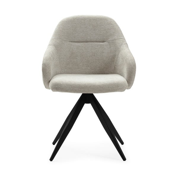 Svetlo sivi oblazinjeni jedilni stoli v kompletu z nasloni za roke 2 ks Tamara – Marckeric-image-2