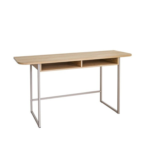 Stranska mizica v hrastovem dekorju v naravni barvi 40x140 cm Darlington – Actona-image-4