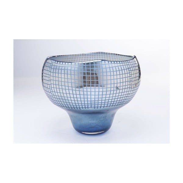 Modra vaza Kare Design, višina 28 cm