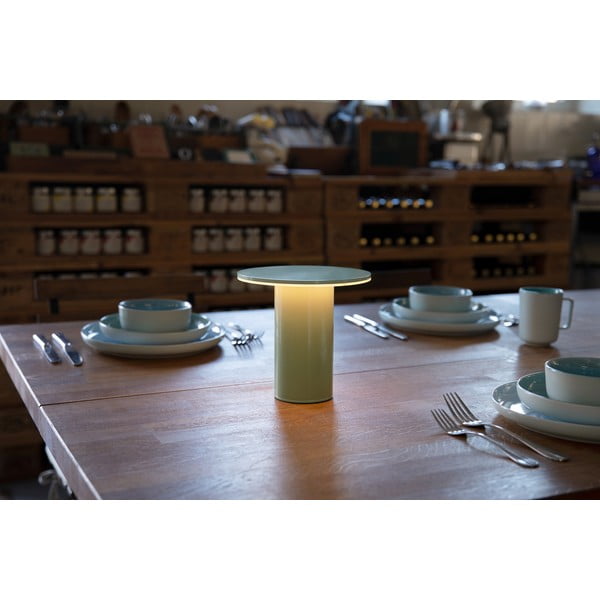 Zelena LED zatemnitvena namizna svetilka (višina 18 cm) Fungo – Remember-image-3