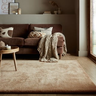 Rjavo sintetično krzno 80x150 cm Faroe Wool Look Fur – Flair Rugs