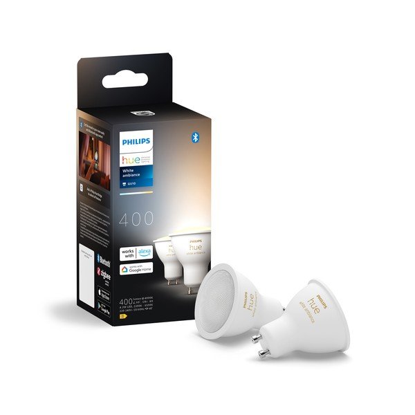 LED žarnice v kompletu 2 ks z žarnico GU10, 4 W White ambiance – Philips Hue-image-1