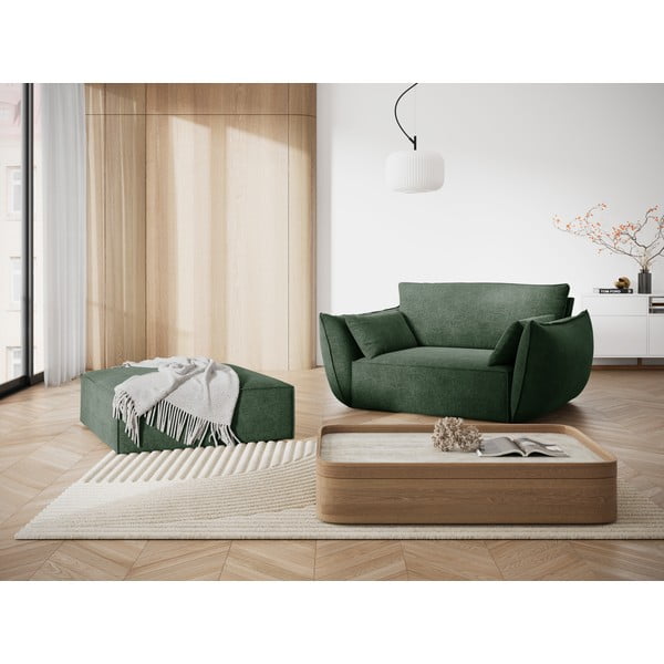 Temno zelen fotelj Vanda - Mazzini Sofas-image-1