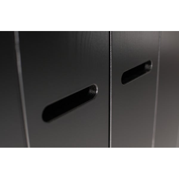 Črna garderobna omara s konstrukcijo iz borovega lesa WOOOD Connect, širina 94 cm-image-4