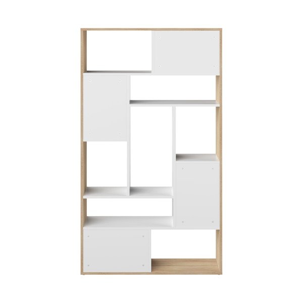 Bela knjižna omara iz hrastovega dekorja 91x163 cm Seoul - TemaHome -image-4