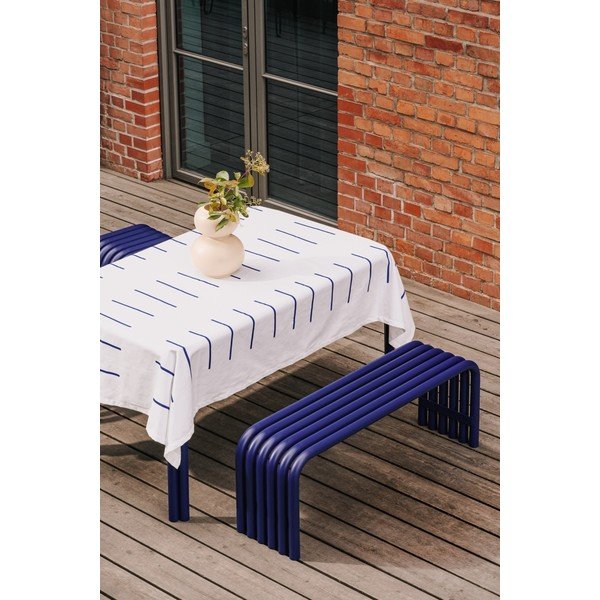 Modra kovinska vrtna klop Nokk – noo.ma-image-1