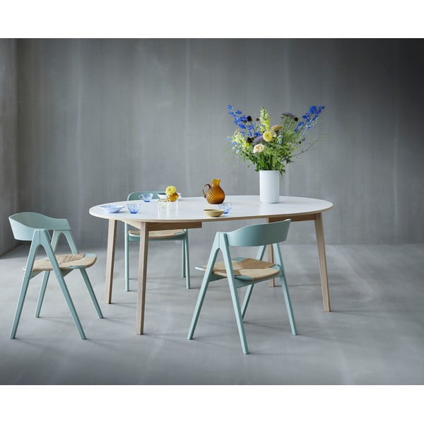 Raztegljiva jedilna miza z belo ploščo Hammel Single Ø130-image-1