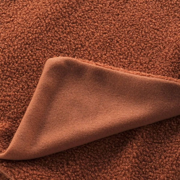 Rdeča/oranžna odeja iz flisa 180x220 cm Curly Wooly – douceur d'intérieur-image-1
