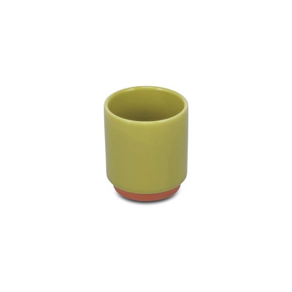 Zelena/oranžna skodelica iz kamenine 270 ml Duo – ONA-image-3
