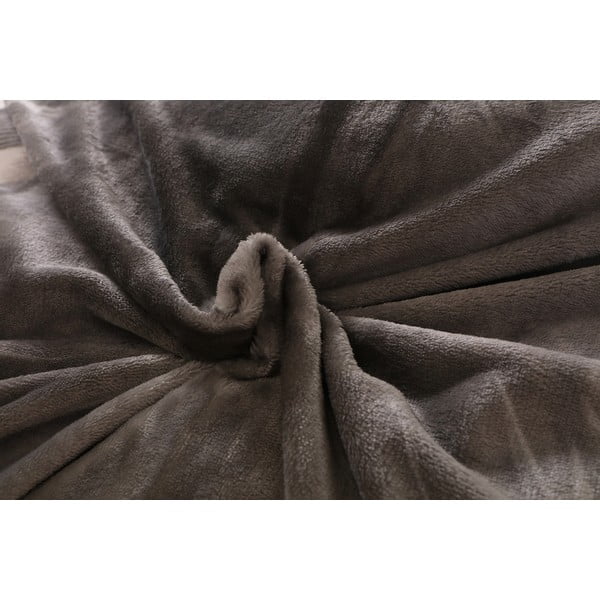 Siva enojna posteljnina iz mikropliša 140x200 cm – My House-image-4