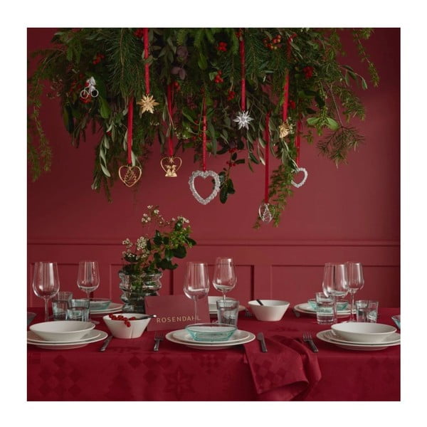 Namizni prt z božičnim motivom iz damasta 150x220 cm Natale – Rosendahl-image-4