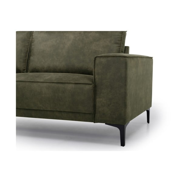Zelena kotna sedežna garnitura iz imitacije usnja (levi kot) Copenhagen – Scandic-image-4