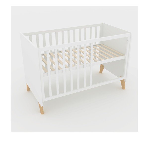 Bela otroška posteljica 60x120 cm Léon – Roba-image-3