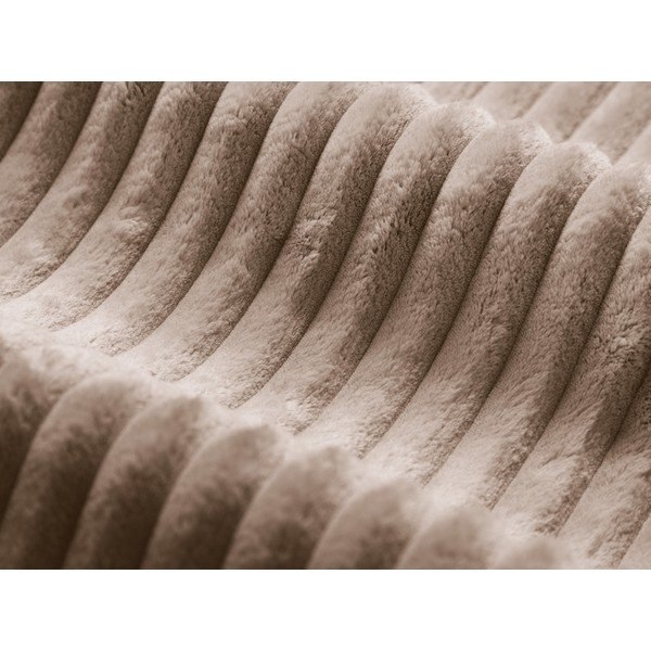 Rjav tabure iz rebrastega žameta Dia – Micadoni -image-2