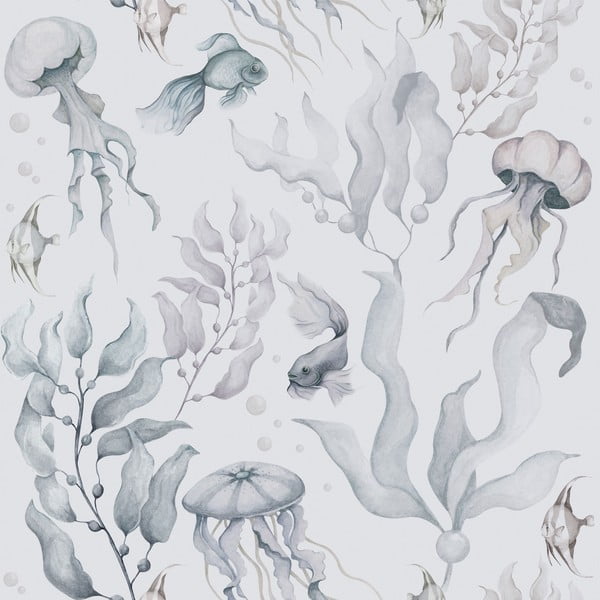 Otroška tapeta iz netkanega tekstila 100 cm x 280 cm Magic of the Ocean – Dekornik
