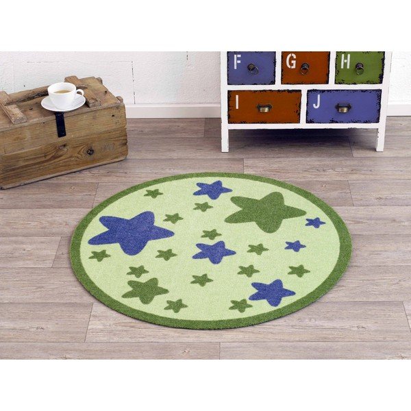 Otroška zelena preproga Zala Living Star, ⌀ 100 cm-image-1