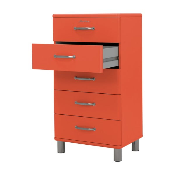 Rdeča visoka komoda 60x111 cm Malibu - Tenzo-image-1