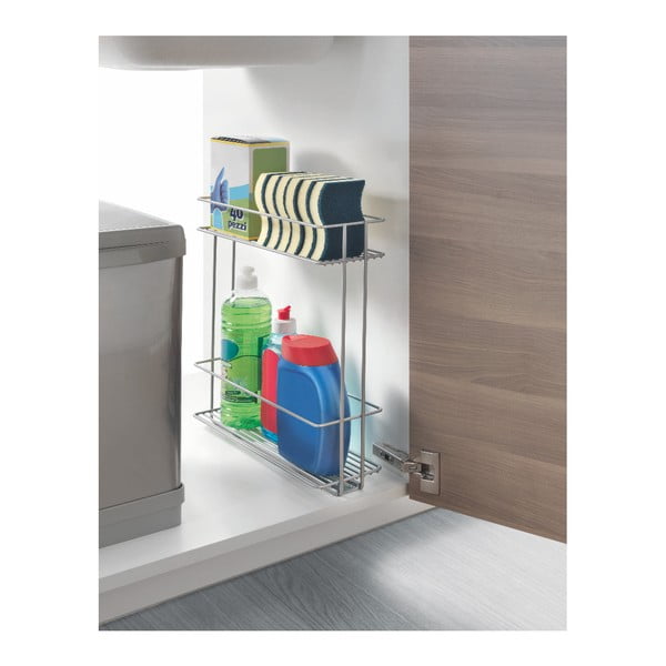 Izvlečno stojalo za začimbe z 2 nivojema Metaltex In Out-image-2