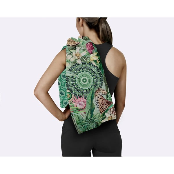 Zelena hitro sušeča brisača za na plažo 50x100 cm – HIP-image-2