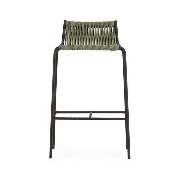 Zelen kovinski barski stol (višina sedeža 65 cm) Emily – Marckeric-image-2