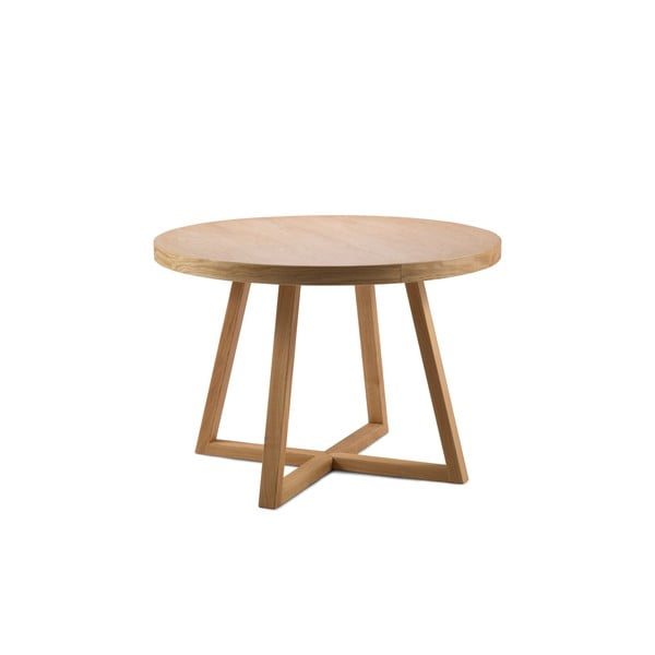 Raztegljiva miza iz masivnega hrasta Windsor & Co Sofas Arne, ø 100 cm