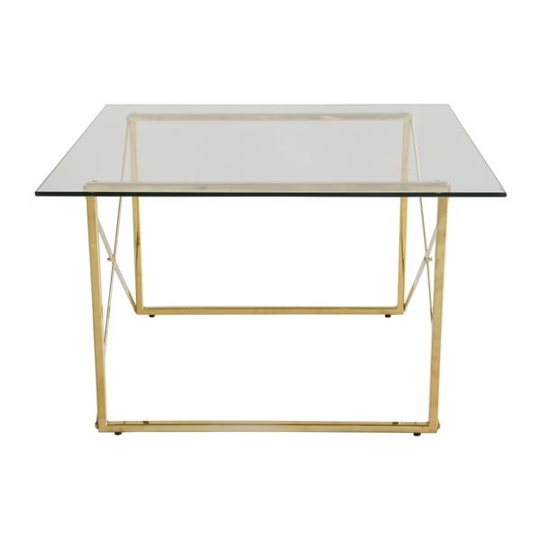 Kovinska zložljiva jedilna miza z nogami v zlati barvi RGE Cross