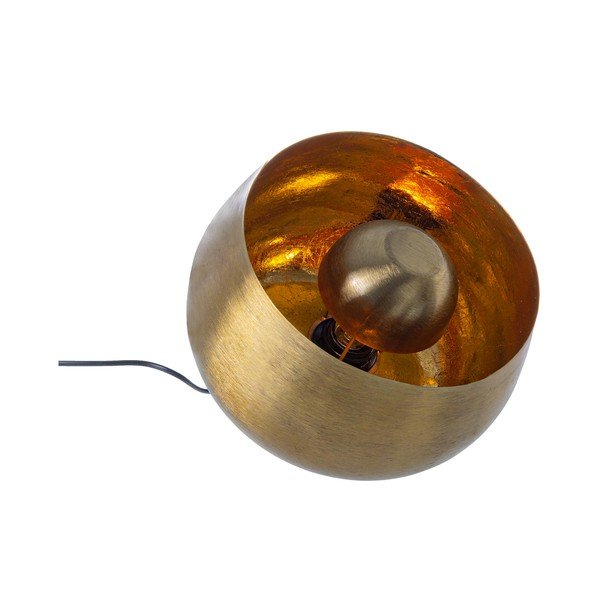 Kovinska namizna svetilka v zlati barvi s kovinskim senčilom (višina 24,5 cm) Ishan – Bizzotto