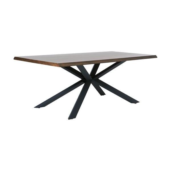 Jedilna miza z mizno ploščo v hrastovem dekorju 100x200 cm Arno – Unique Furniture