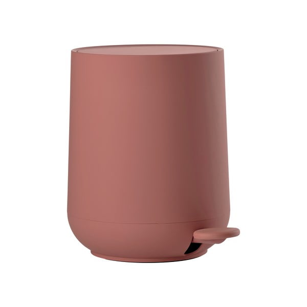 Svetlo rdeč plastičen koš za smeti s pedalom 3 l Nova – Zone