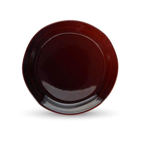 Bordo rdeč desertni krožnik iz kamenine ø 21 cm Manon – S|P Collection