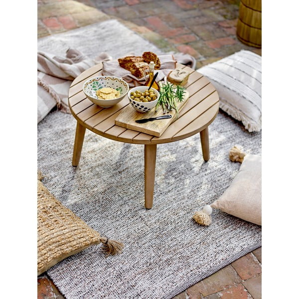 Okrogla mizica iz masivne akacije v naravni barvi ø 64 cm Sorrento – Bloomingville-image-1