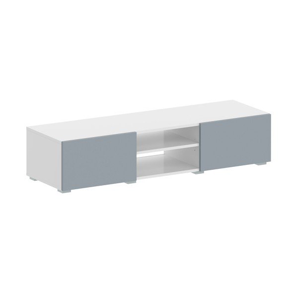 Bela/siva TV omarica 140x31 cm Podium – TemaHome-image-2