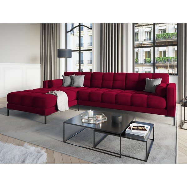 Žametna kotna sedežna garnitura Cosmopolitan Design Bali , levi kot-image-1