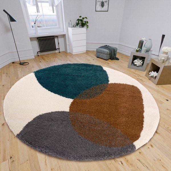 Rjava okrogla preproga ø 160 cm Arti – Hanse Home-image-1