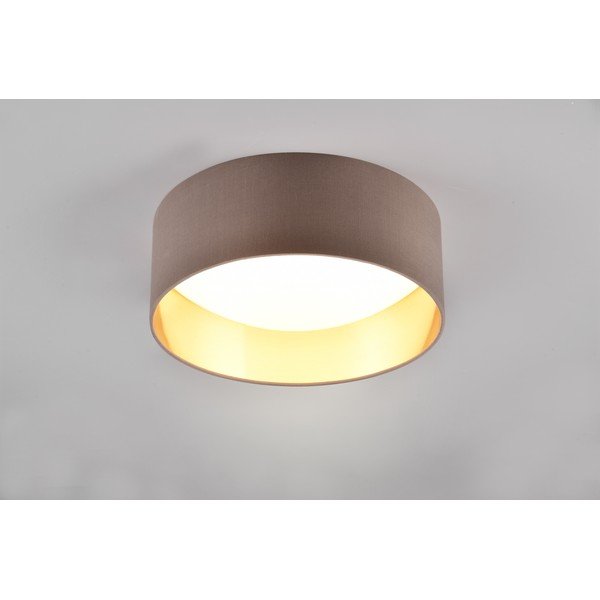 Svetlo rjava LED stropna svetilka ø 30 cm Locarno – Reality-image-1