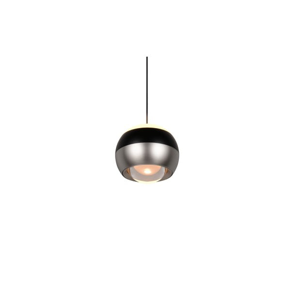 Črno-srebrna LED viseča svetilka ø 15,5 cm Orbit – Trio Select-image-4
