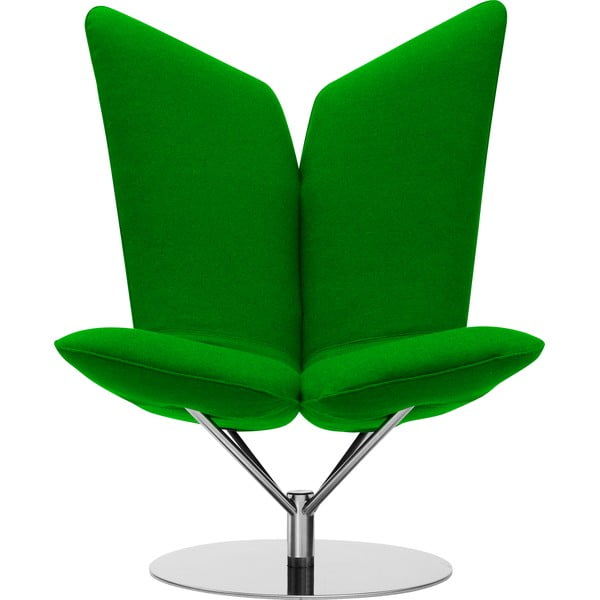 Zelen vrtljiv stol Softline Angel