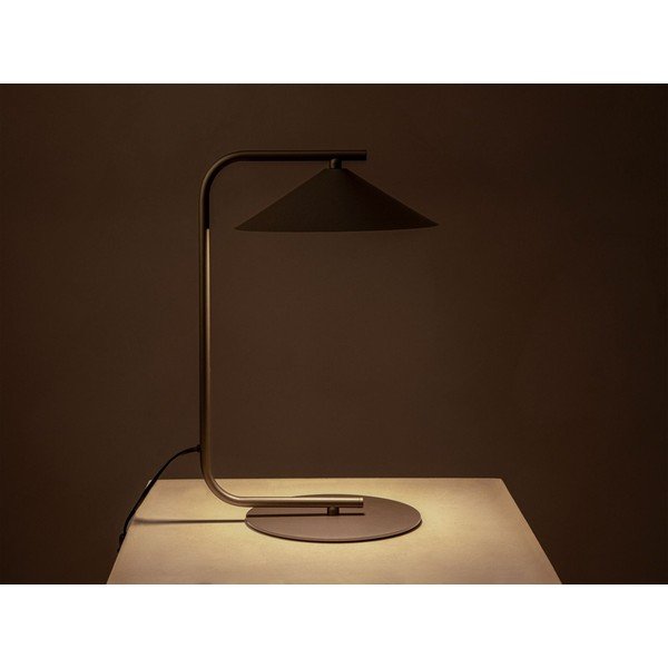 Rjava kovinska namizna svetilka (višina 42 cm) Nocte – Micadoni -image-1