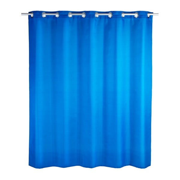 Modra tuš zavesa Wenko Comfort Flex, 180 x 200 cm