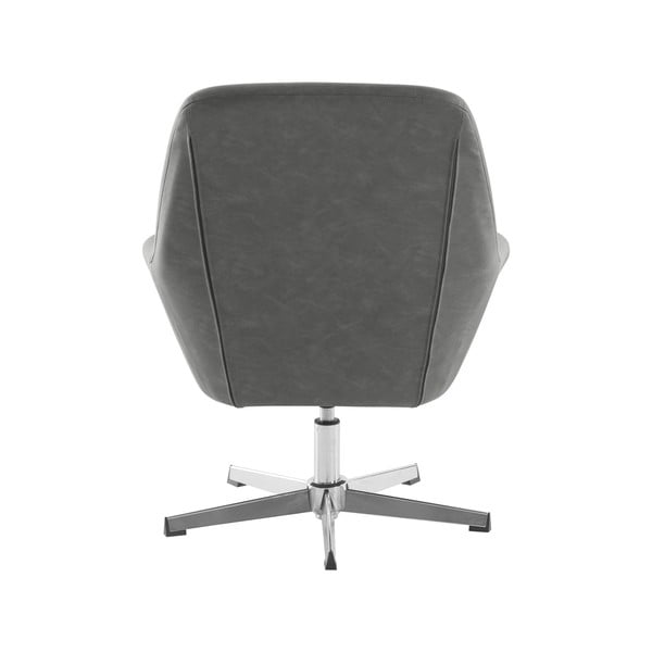 Siv fotelj iz umetnega usnja Naomi - Støraa -image-3